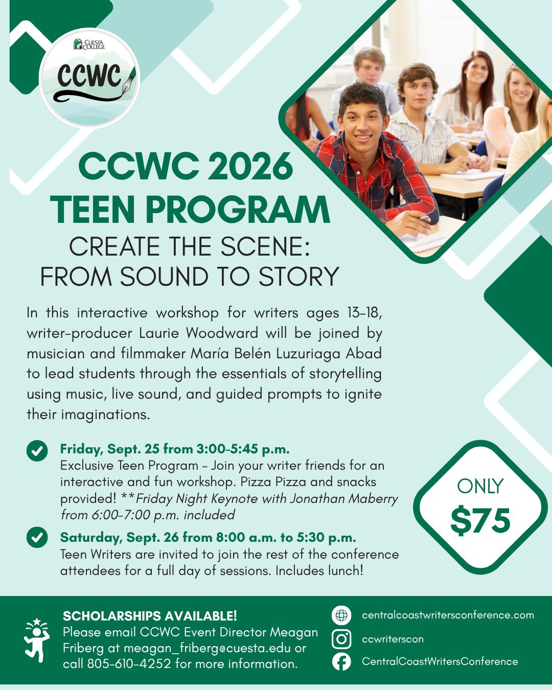CCWC Teen Program Flyer social media